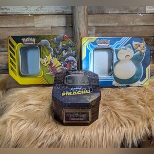 3/20 1995-2019 Pokemon Empty Card Tins